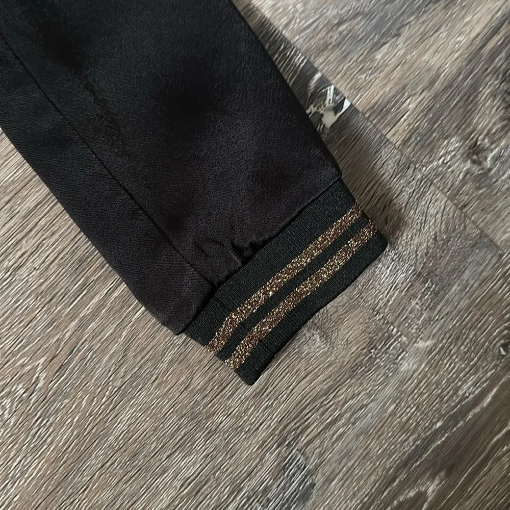 Little Marc Jacobs Star Swan Satin Reversible Black Gold Jacket Size 4 Kids New! - Picture 8 of 16